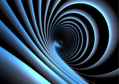Abstract blue circle swirl background